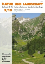 Alparc contributes with two articles to Natur und Landschaft 9/10 2017
